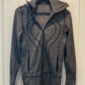 Lululemon Grey Charcoal Zip-Up Active Jacket